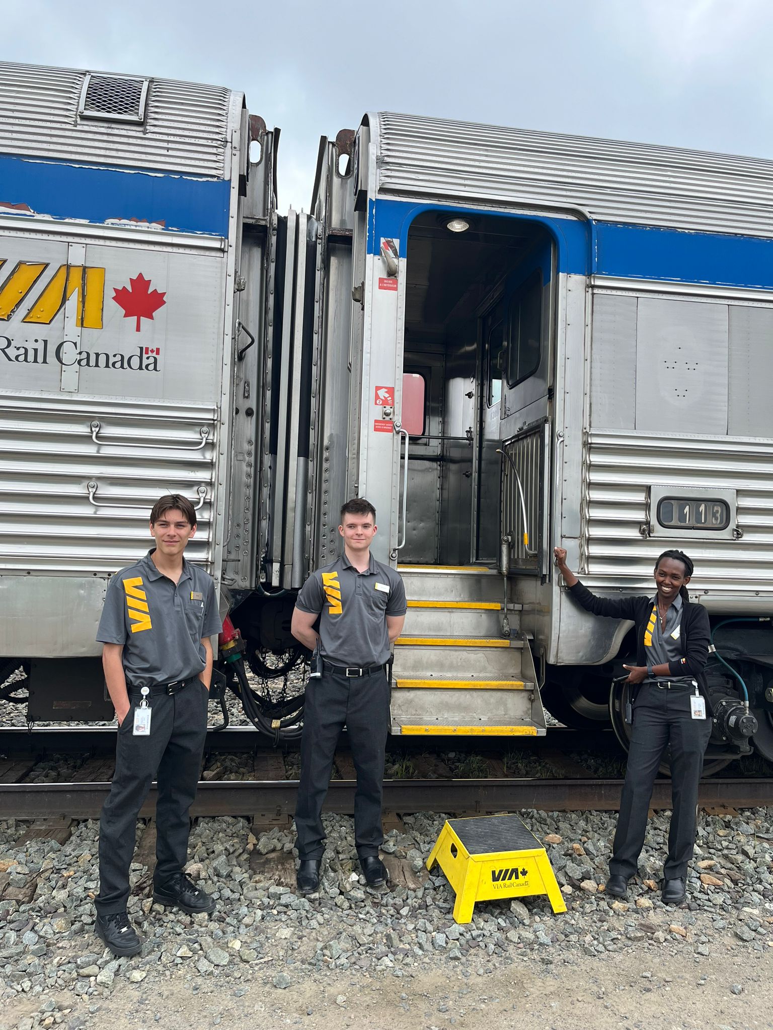 Le personnel francophone du Canadien © Discovery Trains