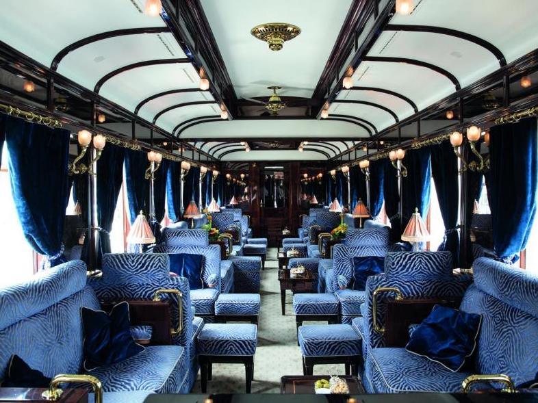 A bord du train de luxe Le Venice-Simplon-Orient-Express
