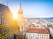 The rooftops of Vienna, Austria